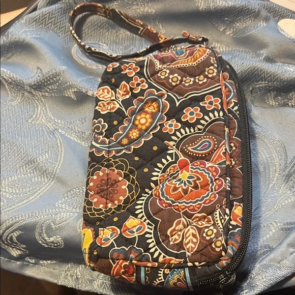 Vera Bradley Blue and Black Quilted Bag - Picture 1 of 4